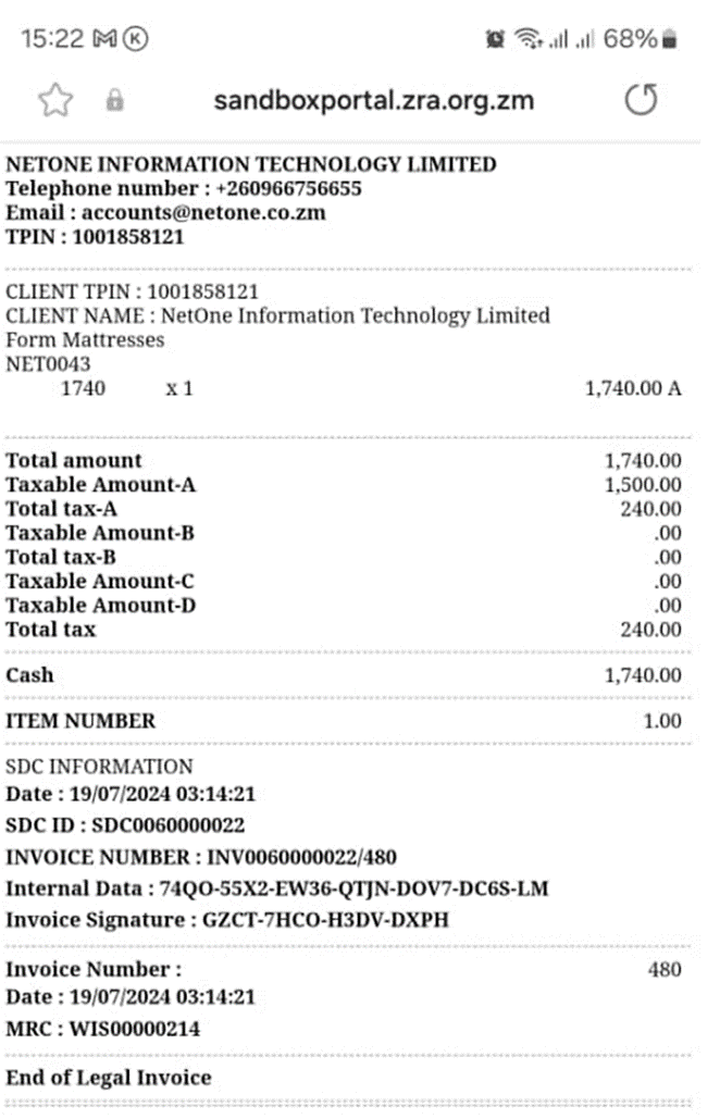 NetSmart Invoice authentication